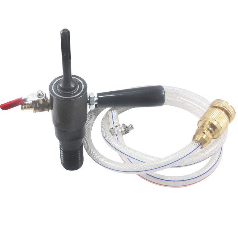 JUNLIXN 1 1/4"-7 Male Thread to SDS Plus Drill Adapter - Water Injection Capable + Solid Brass Hose Quick Connector and Hose for Concrete Core Drilling - Image 5